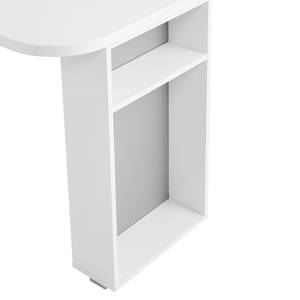 Scrivania Yoris Bianco - Materiale a base lignea - 140 x 74 x 70 cm