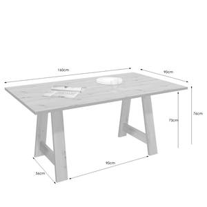 Eettafel Marvell Artisan eikenhouten look/antracietkleurig