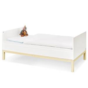 Lit de bébé évolutif Skadi Blanc - Bois manufacturé - 75 x 91 x 144 cm