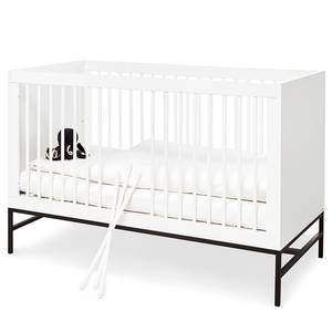 Chambre bébé Steel (2 éléments) Blanc - Bois manufacturé - Métal - 77 x 97 x 52 cm