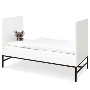 Chambre enfant Steel (3 éléments) Blanc - Bois manufacturé - Métal - 140 x 197 x 77 cm