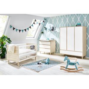 Babyzimmer-Set Flow (3-teilig) Braun - Holzwerkstoff - 155 x 185 x 55 cm