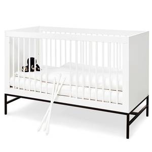 Lit enfant Steel Blanc - Bois manufacturé - Métal - 75 x 95 x 145 cm