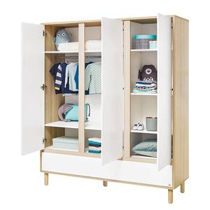 Kleiderschrank Flow Braun - Holzwerkstoff - 155 x 185 x 55 cm