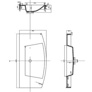 Badezimmerset Luna I (2-teilig) Inklusive Beleuchtung - Anthrazit - Breite: 101 cm