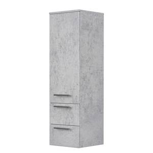 Badkamerset Luna IV (4-delig) inclusief verlichting - Concrete look - Breedte: 170 cm