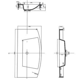 Badkamerset Luna IV (4-delig) inclusief verlichting - Hoogglans wit - Breedte: 170 cm