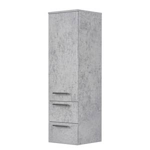 Badkamerset Luna III (3-delig) inclusief verlichting - Concrete look - Breedte: 135 cm