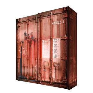 Armoire à portes coulissantes Container Rouge