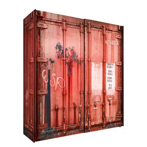 Armadio con ante scorrevoli Container Rosso