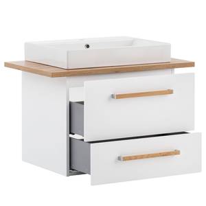 Meuble avec vasque Duo Blanc - Largeur : 82 cm