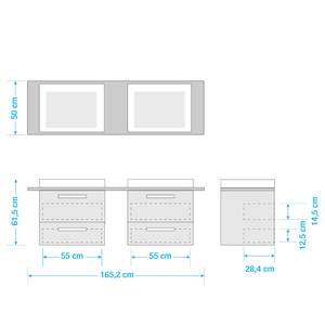 Meuble double vasque Duo Blanc