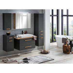 Salle de bain Duo I (2 éléments) Avec éclairage - Anthracite