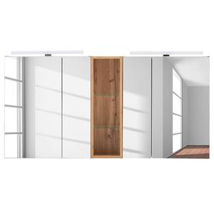 Set di mobili da bagno Duo II (4 pezzi) Illuminazione inclusa - Bianco