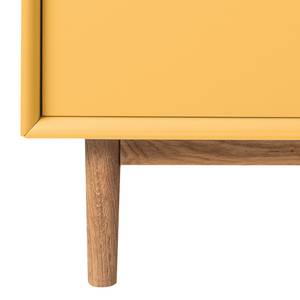 Commode Color Box Partiellement en chêne massif - Jaune moutarde