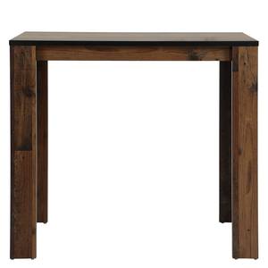 Table haute Bosur Métal / Imitation vieux bois - Noir - Imitation bois ancien