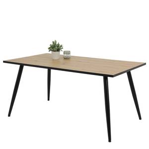 Table Speen Métal -Imitation chêne artisan / Noir - Imitation chêne Artisan