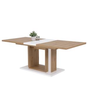 Table Bretby (extensible) - Imitation chêne Artisan / Blanc
