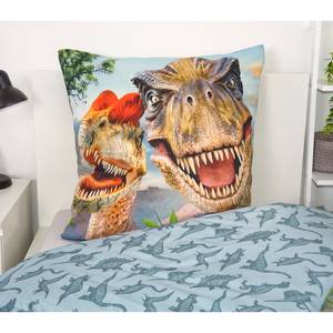 Renforce Bettwäsche Dinosaur Baumwollstoff - Mehrfarbig