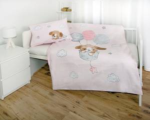 Parure de lit en renforcé Sweet Puppy Étoffe de coton - Rose