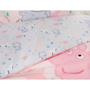 Renforcé beddengoed Peppa Pig katoen - roze/lichtblauw