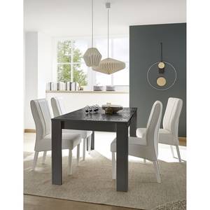 Table extensible Miro Anthracite brillant