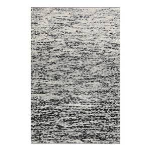 Wollen vloerkleed Lauren Kelim wolmix - Crèmekleurig/zwart - 80 x 150 cm
