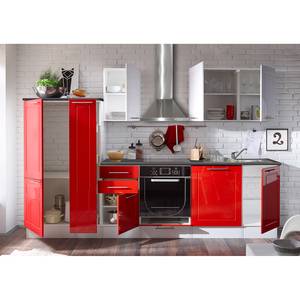 Küchenzeile Meliana (11-teilig) Ohne Elektrogeräte - Hochglanz Rot