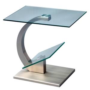 Beistelltisch Semer II Glas / Metall - Silber