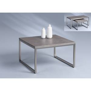 Table basse Comber I Gris / Argenté