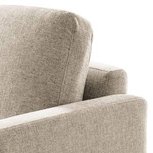 Sofa Bellaire(2,5-Sitzer) Mischgewebe - Hellbeige - Schwarz