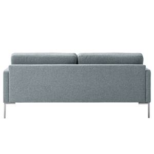 Sofa Bellaire(2,5-Sitzer) Mischgewebe - Pastellblau - Silber