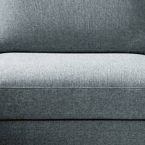 Sofa Bellaire(2,5-Sitzer) Mischgewebe - Pastellblau - Schwarz