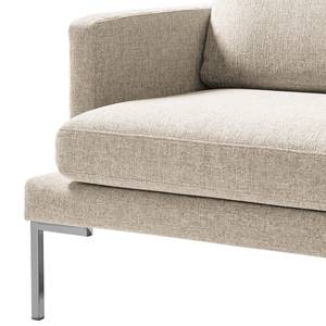 Sessel Bellaire Mischgewebe - Hellbeige - Silber