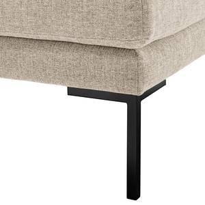 Hocker Bellaire textielmix - Licht beige - Zwart