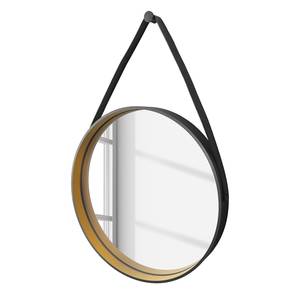 Miroir Golden Avec éclairage - Noir / Doré - Avec éclairage