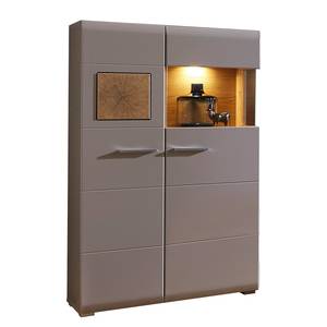 Highboard Aulby Inkl. Beleuchtung - Taupe