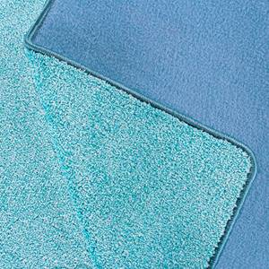 Laagpolig vloerkleed Termoli kunstvezels - Aquablauw - 67 x 140 cm