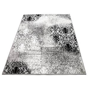 Tapis Greta Fibres synthétiques - Blanc / Noir - 133 x 190 cm