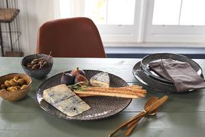 Assiettes Matera (lot de 2) Céramique - Gris