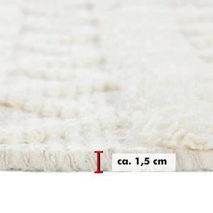 Wollteppich Hägga Wolle - Creme - 160 x 230 cm