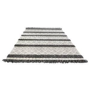 Tapis en laine Fano Laine - Crème / Noir - 160 x 230 cm