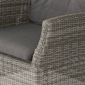 Gartenstuhl Calado Polyrattan / Polyester - Beige / Taupe