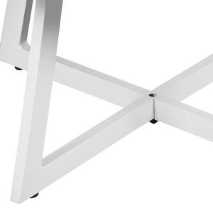 Loungetisch Alexis II Aluminium - Weiß