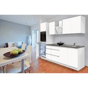 Keukenblok Melano I (8-delig) zonder elektrische apparaten - Mat wit - Zonder elektrische apparatuur