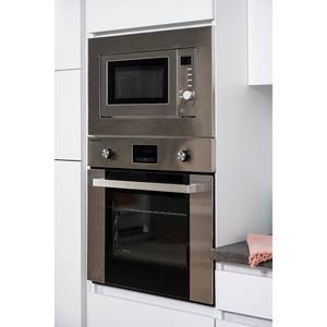 Küchenzeile Melano VI (9-teilig) Hochglanz Weiß / Weiß - Breite: 380 cm - Ohne Elektrogeräte