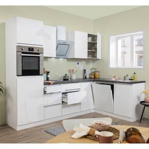 Küchenzeile Bergun I (11-teilig) Hochglanz Weiß - Ohne Elektrogeräte