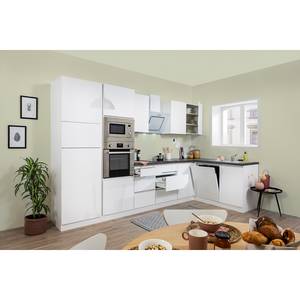 Küchenzeile Bergun II (12-teilig) Hochglanz Weiß - Ohne Elektrogeräte