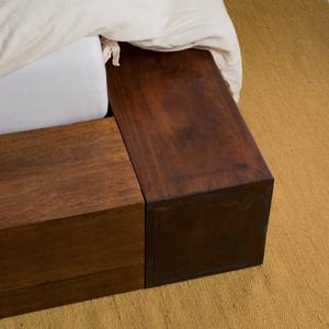 Massief houten bed Wicklewood Bruin - Massief hout - 230 x 71 x 235 cm