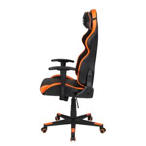 Gamestoel Game-Rocker G-10 kunstleer - zwart/oranje - Zwart/oranje